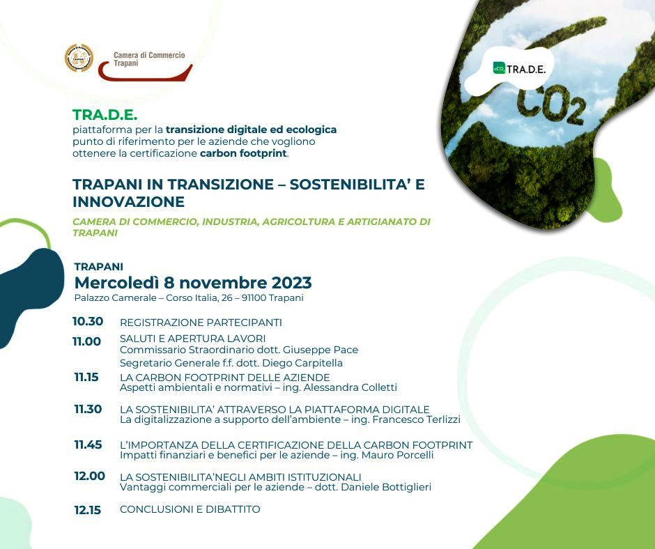 Seminario “Trapani in Transizione – Sostenibilità e Innovazione.”