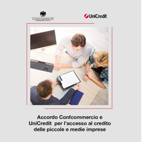 Accordo Confcommercio e Unicredit