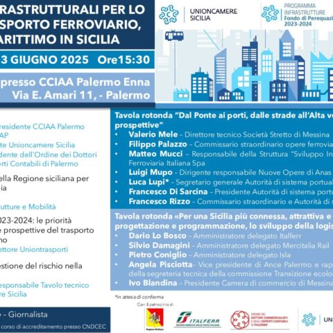 “Le condizioni infrastrutturali per lo sviluppo del trasporto ferroviario, stradale e marittimo in Sicilia”