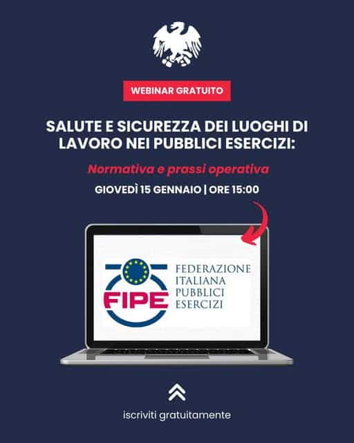 SALUTE E SICUREZZA DEI LUOGHI DI LAVORO NEI PUBBLICI ESERCIZI