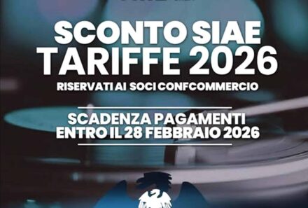 SCONTO SIAE 2026