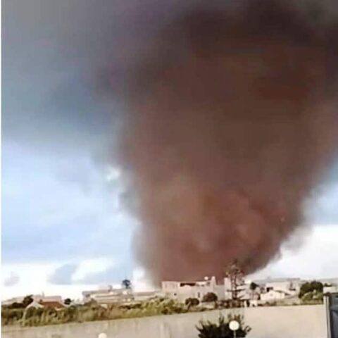 Tromba d’aria a Marsala
