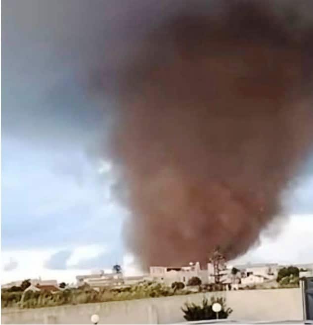 Tromba d’aria a Marsala